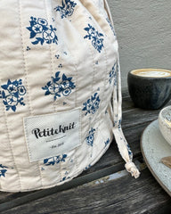 Get Your Knit Together Bag - Midnight Blue Flower