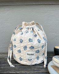 Get Your Knit Together Bag - Midnight Blue Flower