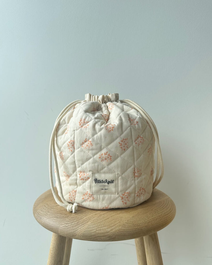 Get Your Knit Together Bag - Apricot Flower
