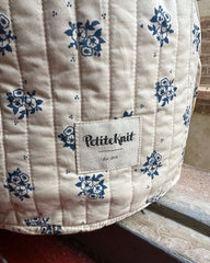 Get Your Knit Together Bag Grand - Midnight Blue Flower