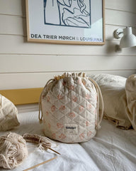 Get Your Knit Together Bag - Apricot Flower