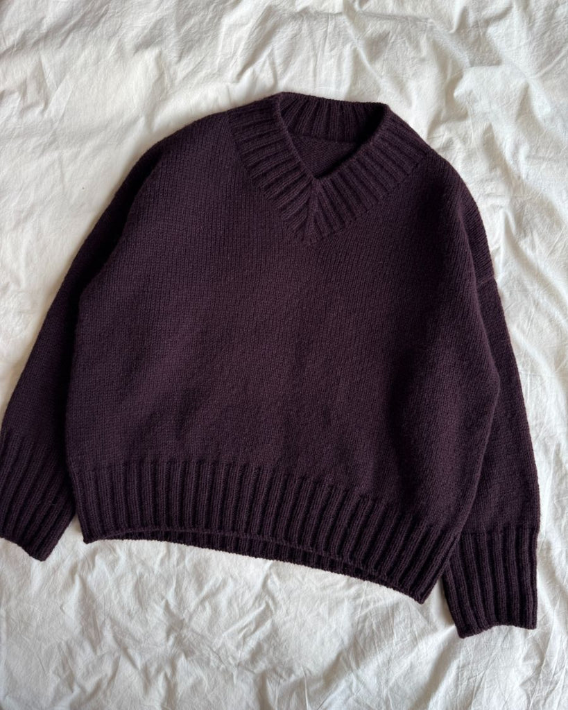 Bordeaux Hannah Sweater V-neck