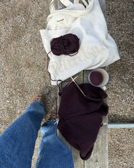 Procesbillede af bordeaux Hannah Sweater V-neck