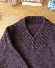 Procesbillede af bordeaux Hannah Sweater V-neck