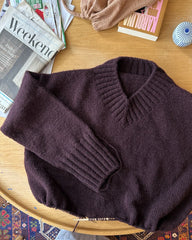 Procesbillede af bordeaux Hannah Sweater V-neck