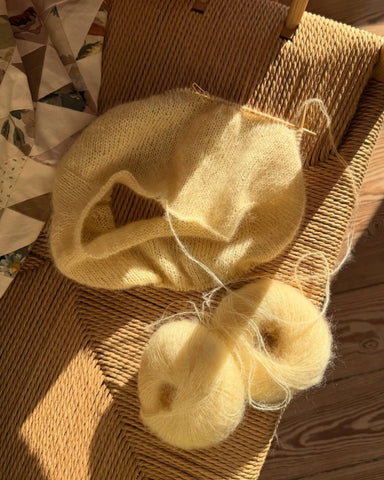 Processbillede af gul Ivy Blouse