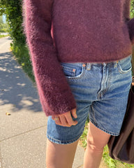 Detaljebillede af bordeaux Ivy Blouse