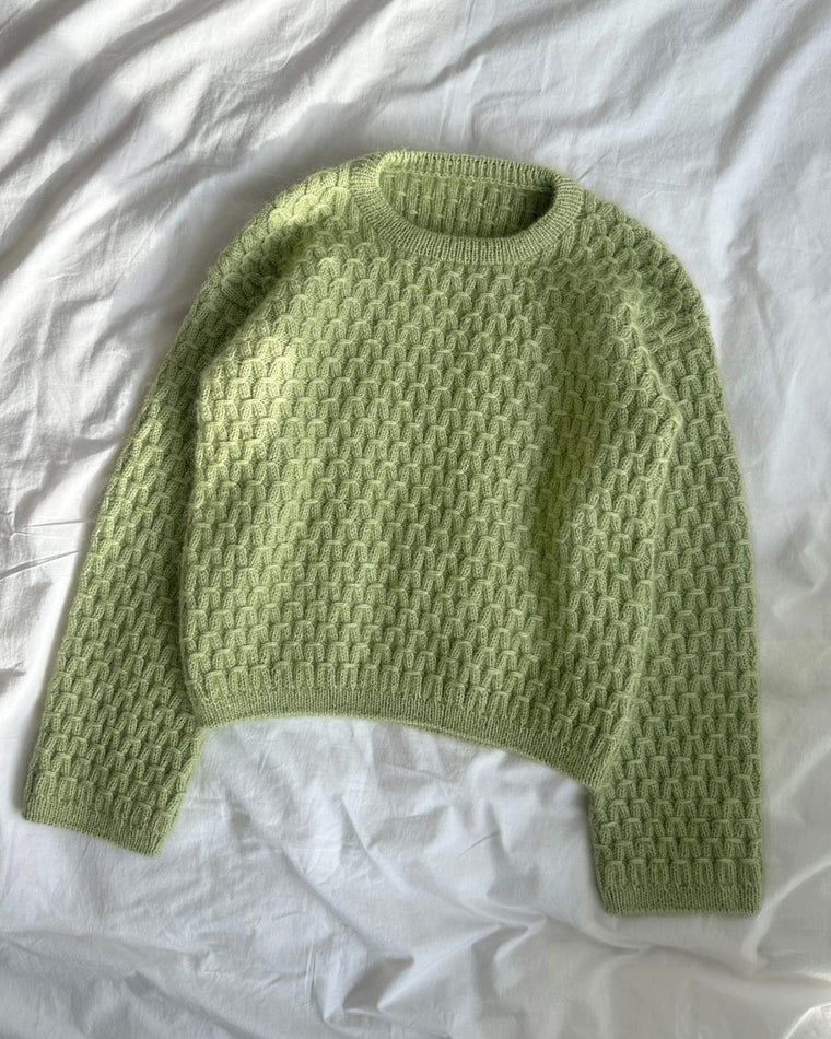 Bunke af smockstrikkede sweatre fra Jenny-serien