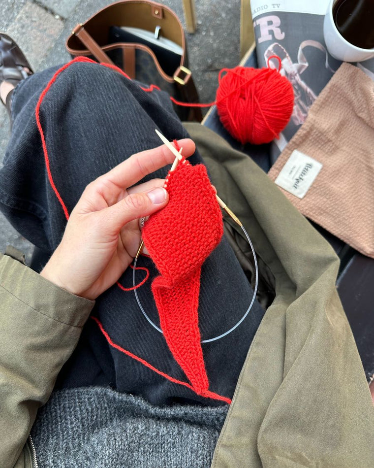 Knitter's String Bag - Praline Seersucker - Wholesale