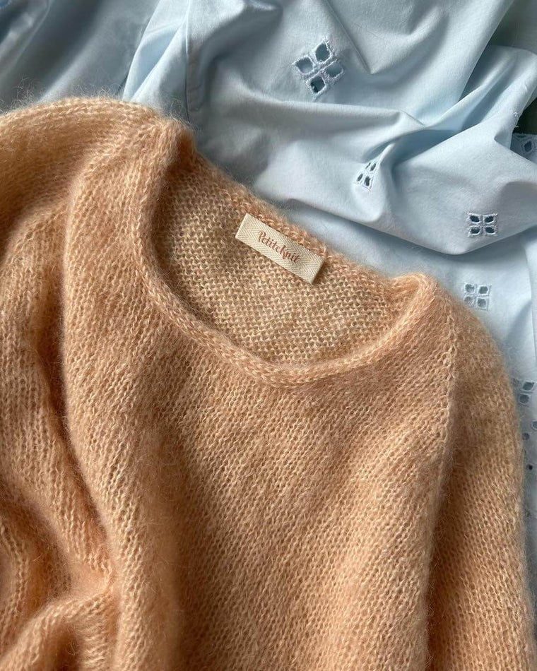 "PetiteKnit"-label 5 stk - Biscuit  - Forhandlere