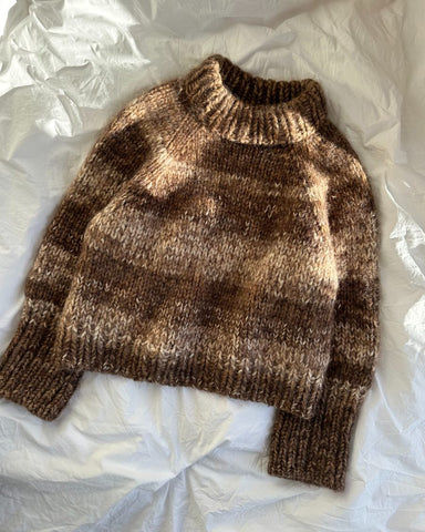 Liggebillede af brun Marble Sweater