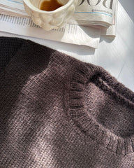 Procesbillede af brun Niels Sweater