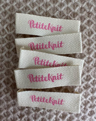 "PetiteKnit"-label 5 stk. - Bubblegum