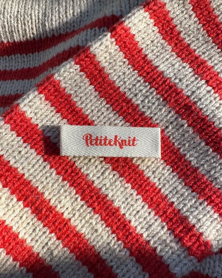 "PetiteKnit"-label 5 stk - Cherry Tomato  - Forhandlere