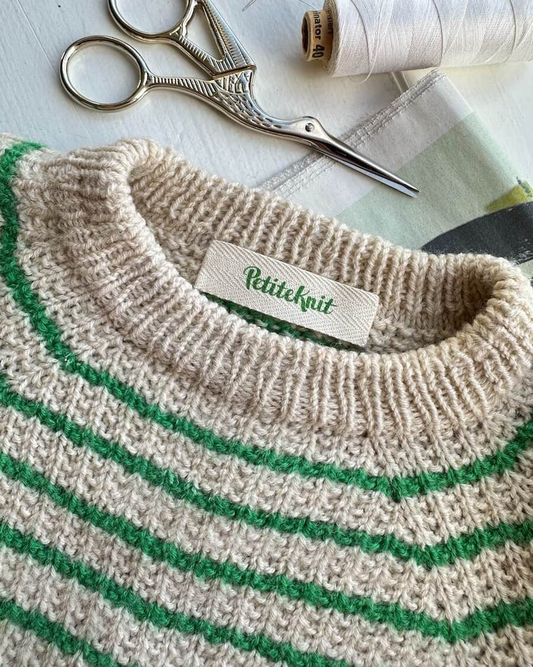 "PetiteKnit"-label 5 stk - Statement Green  - Forhandlere