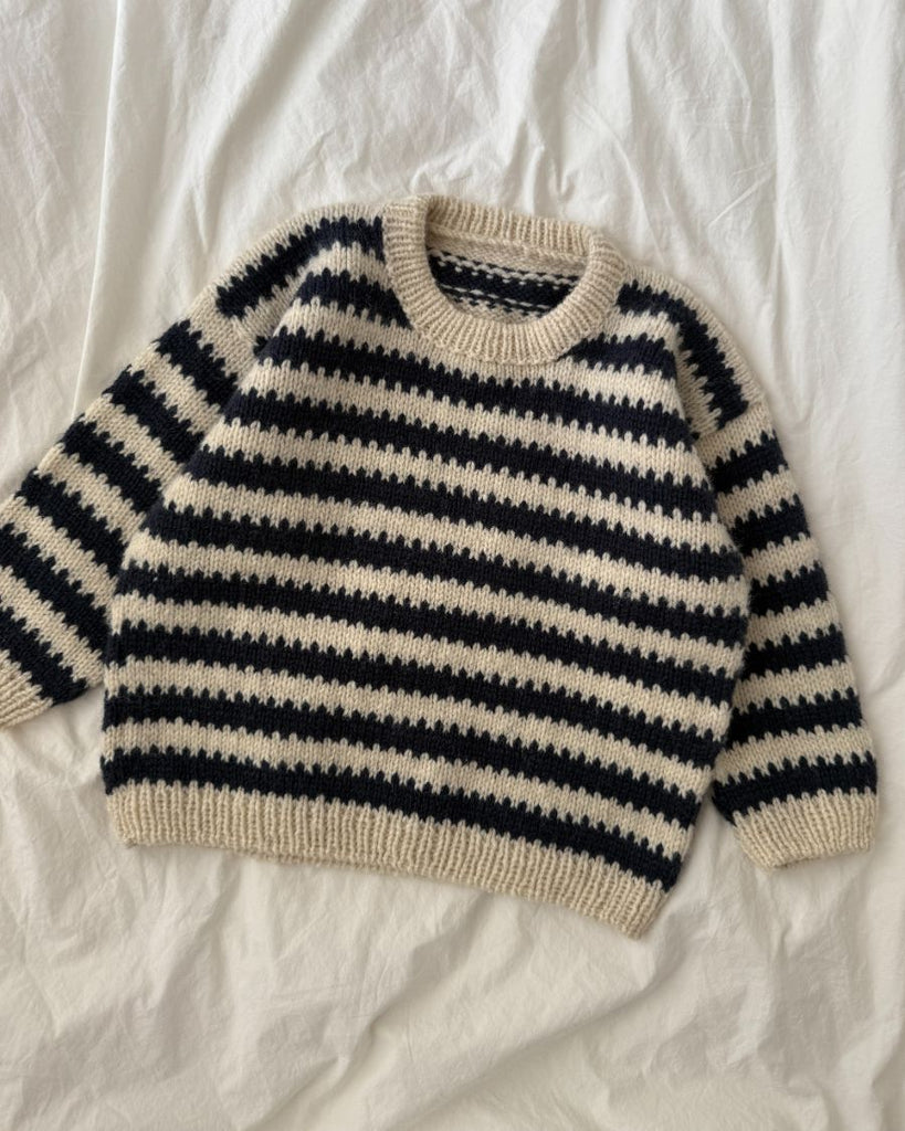 Blå og hvid Otto Sweater Junior
