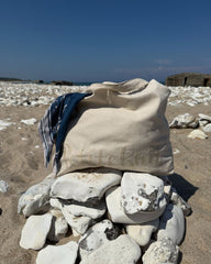 Signature Shopper i canvas på stranden