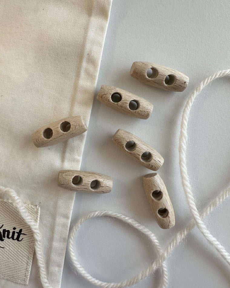 Toggles 25 mm - 6 pcs