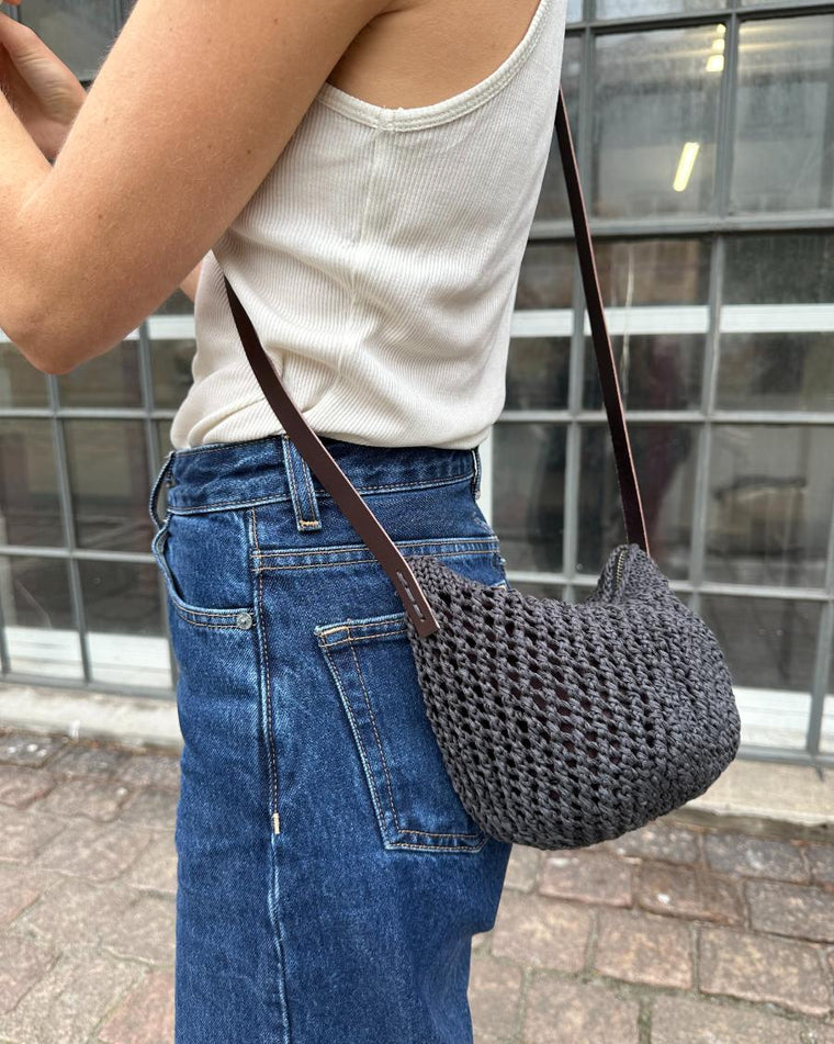 UDENLANDSKE FORHANDLERE Lining for round bottom bag - circumference 58 cm - Brown - Wholesale