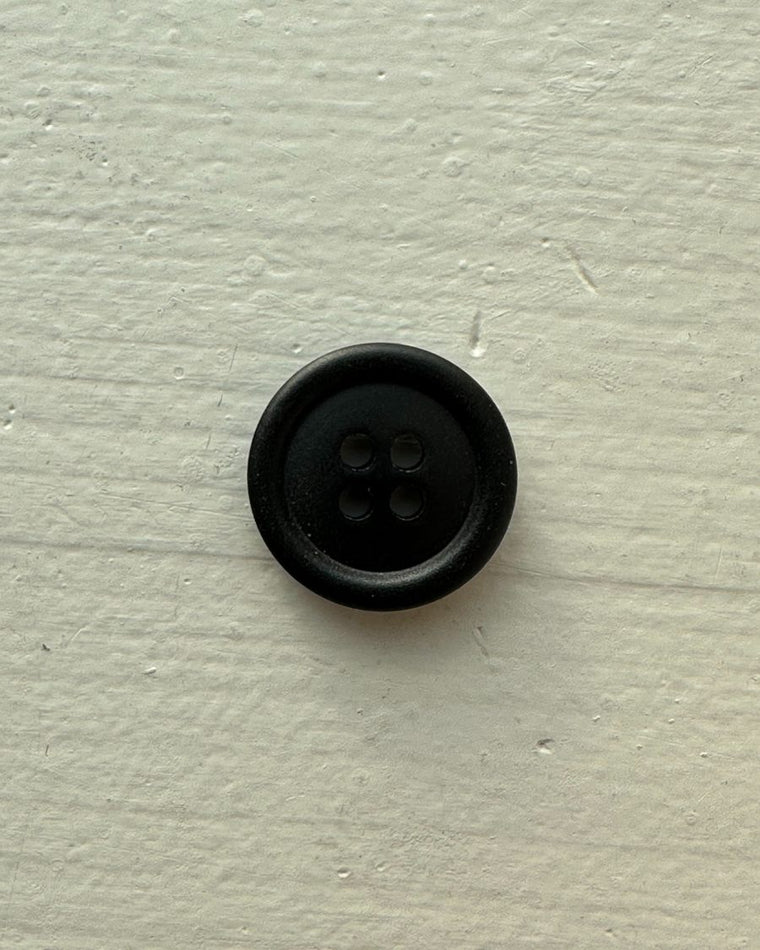 Galalith buttons Ø18 mm - Black - 8 pcs