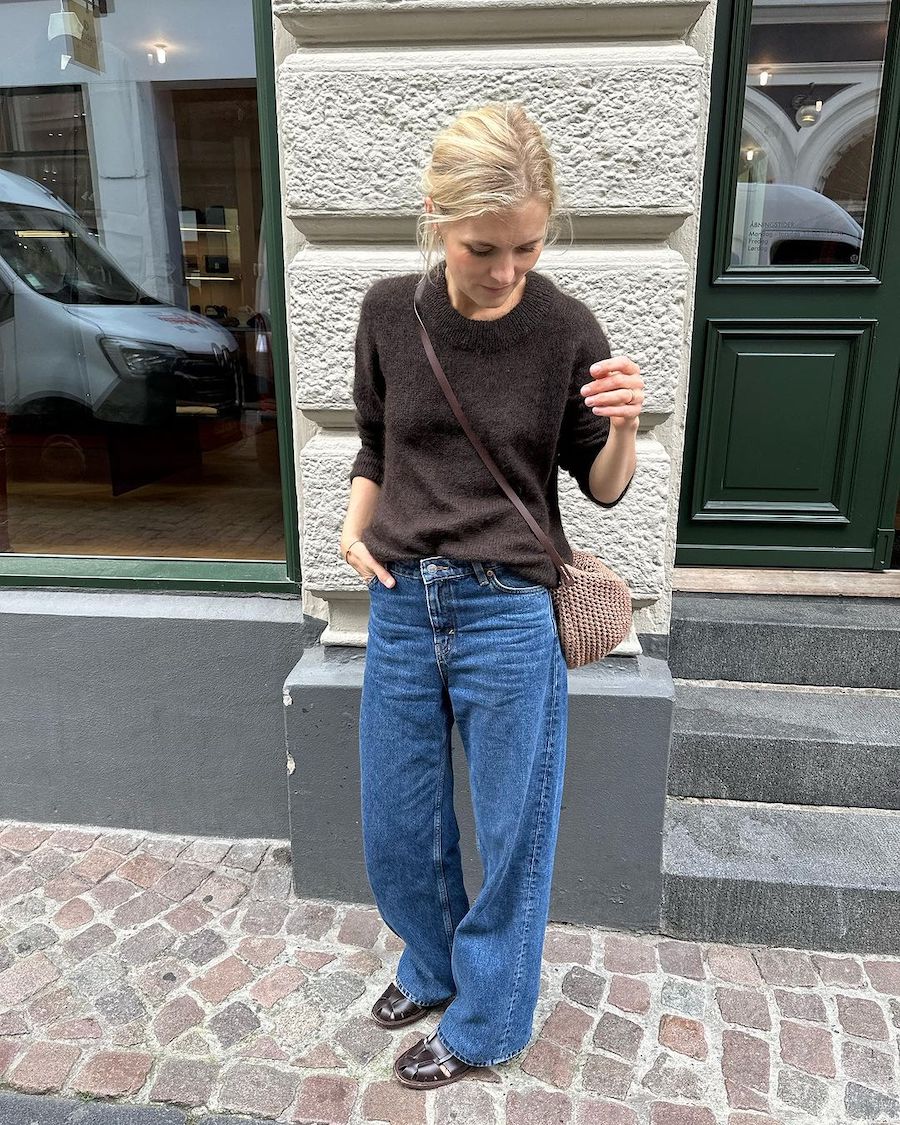 Glitter stockholm sweater ★ french navy
