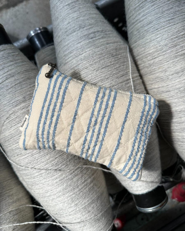 Knitter's Tool Purse - Striped Seersucker