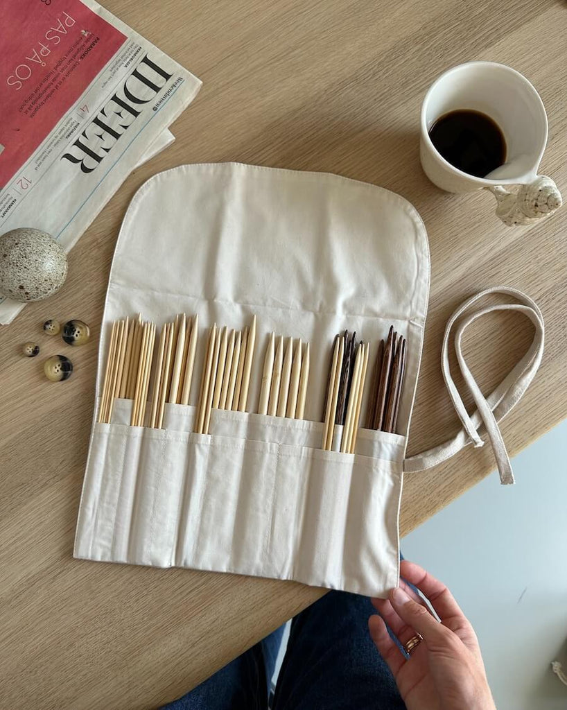 Paint Brush Holder, Natural Cotton Canvas, Roll Up Design