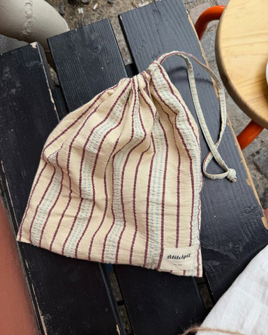 Knitter's String Bag i farven Seersucker Twin Stripe