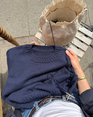Procesbillede af blå Vega Sweater 