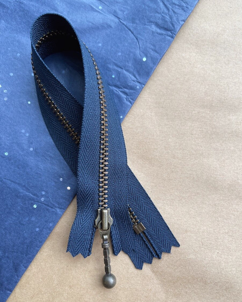 Glidelås 23 cm - Navy