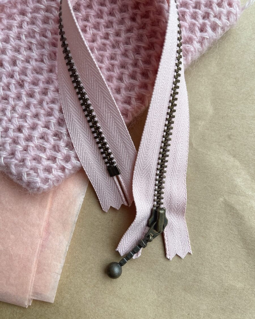 Zipper 23 cm - Powder pink