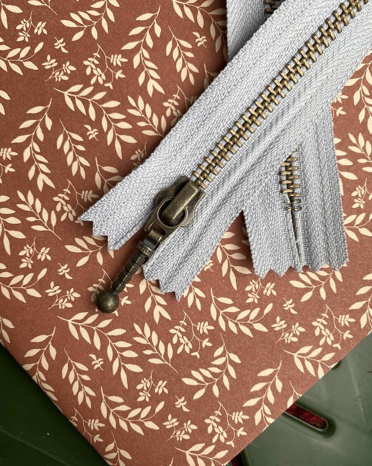Zipper 35 cm - Dove grey - Wholesale