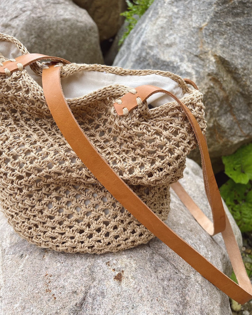Lining for round bottom bag - circumference 68 cm - Natural - Wholesale