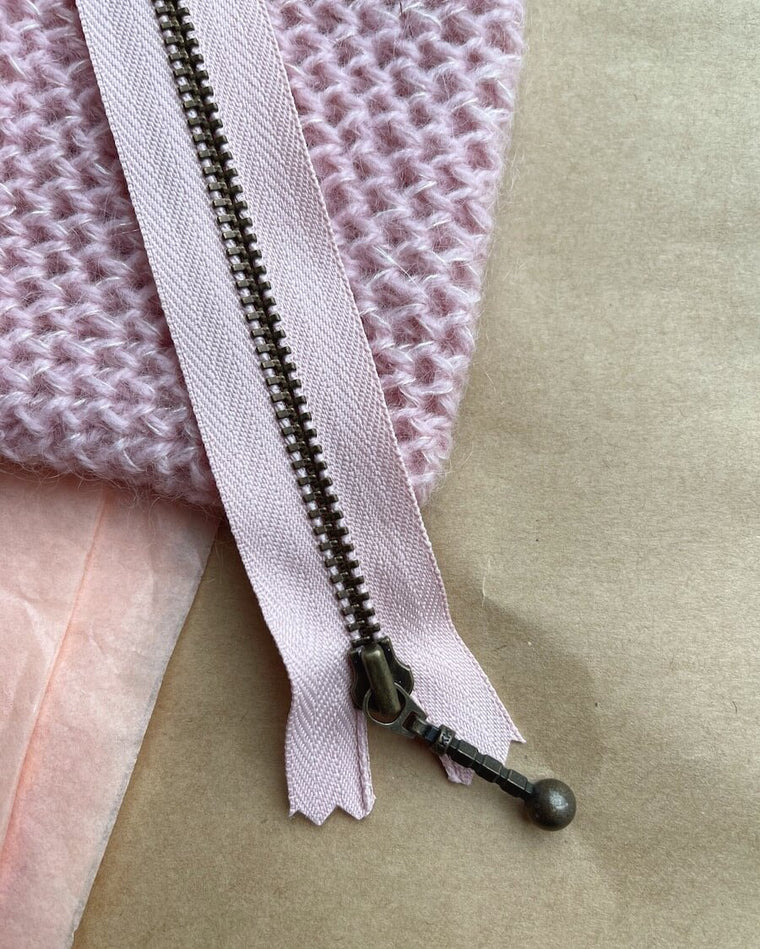 Zipper 14 cm - Powder pink