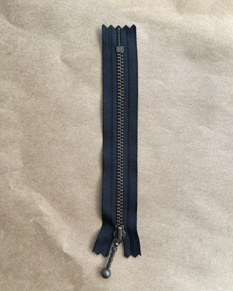 Zipper 14 cm - Black - Wholesale