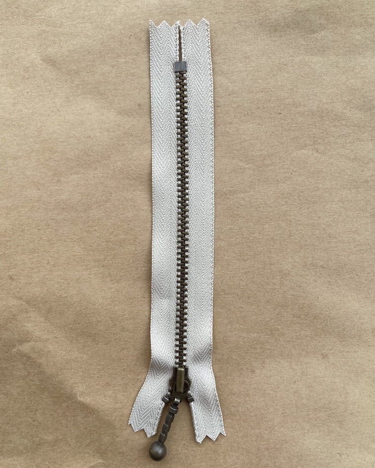 Zipper 14 cm - Sand - Wholesale