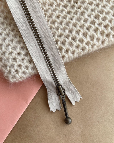 Zipper 14 cm - Sand