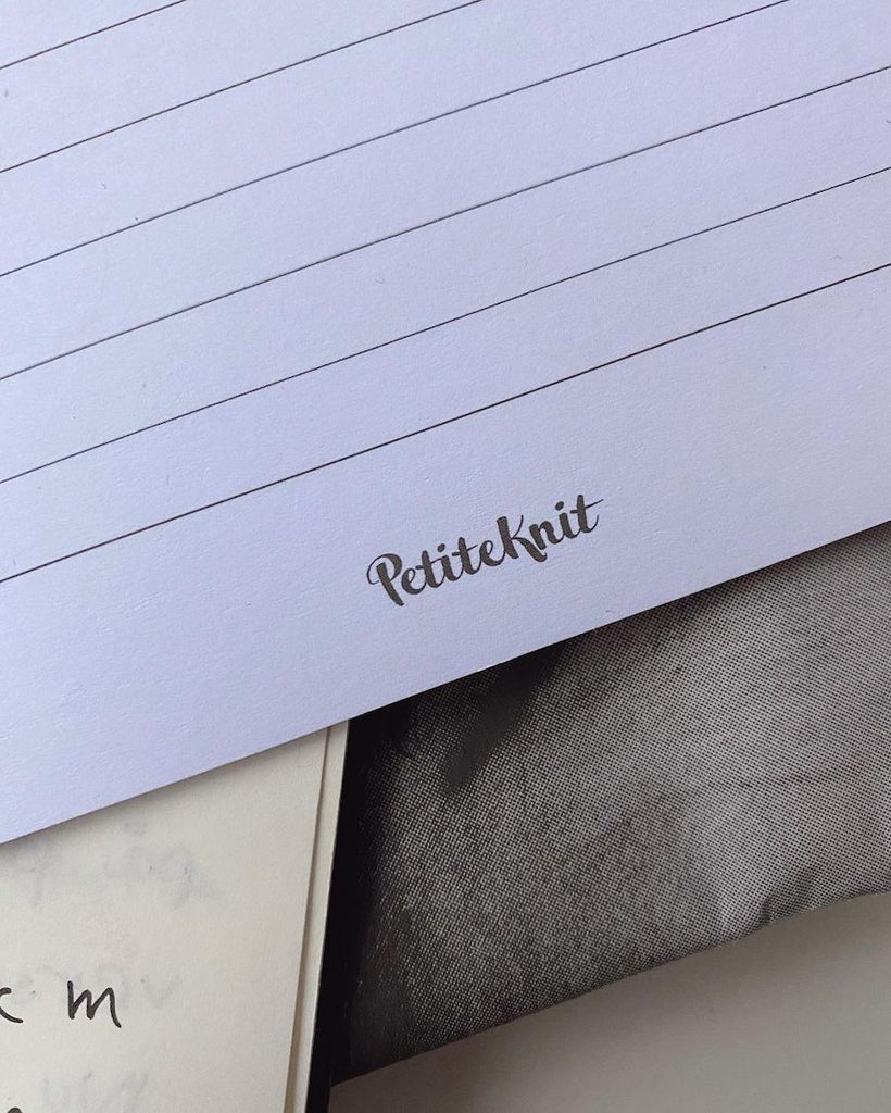 PetiteKnit Knitting Notes Journal