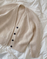 Liggende hvid Champagne Cardigan