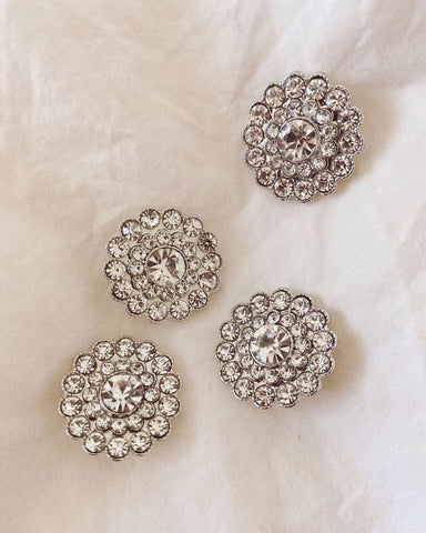 Bling buttons - 4 pcs.