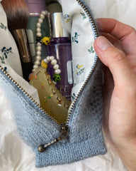Åben blå Honey Washbag
