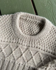 Detaljebillede af grå Ingrid Sweater Junior 