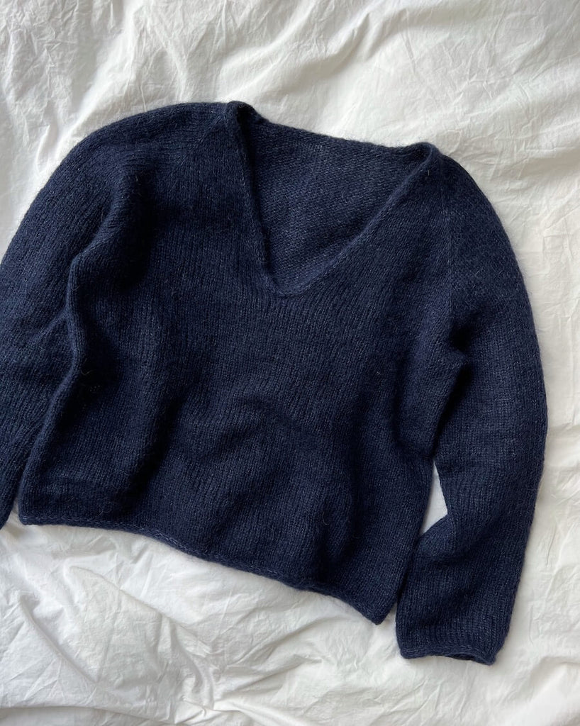 Liggende blå Kumulus Bluse 