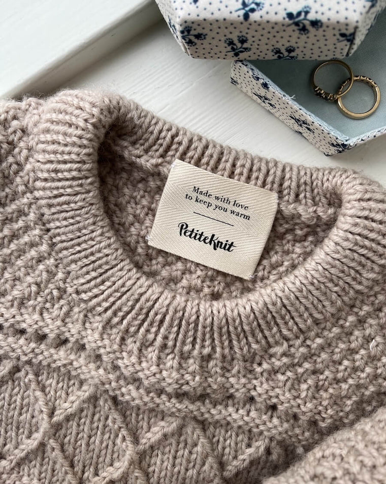 "Made with love to keep you warm"-label - Forhandlere