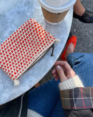 Rød og hvid Marie Purse