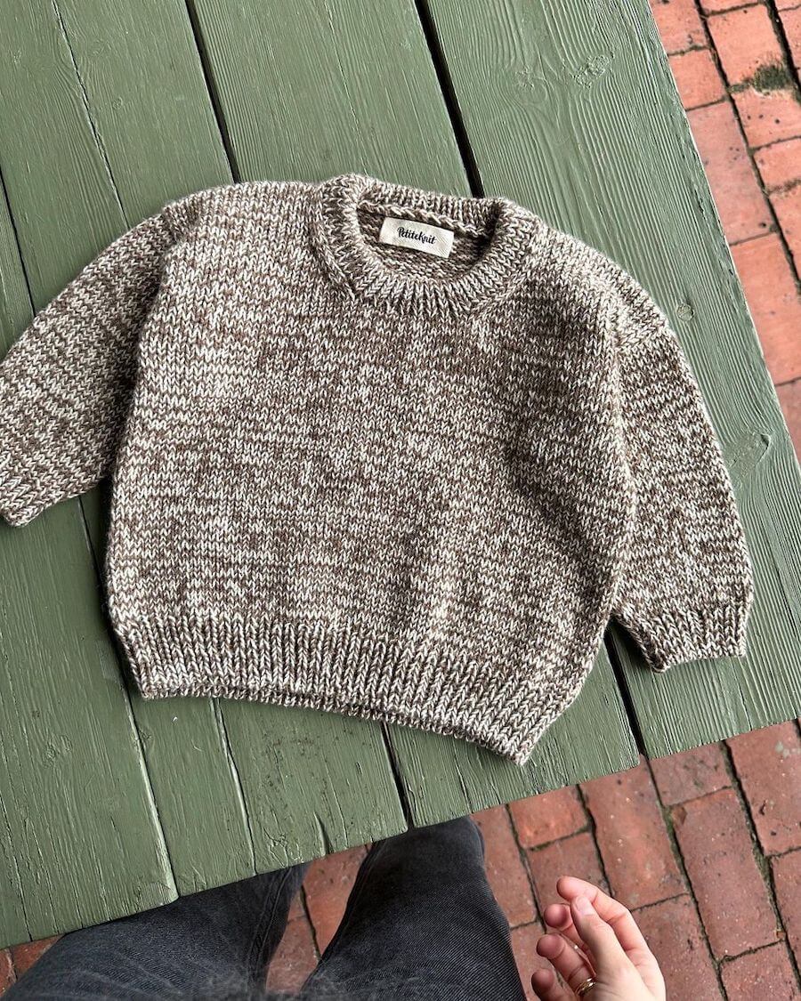 Melange Sweater Baby – PetiteKnit