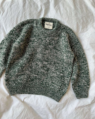 Liggebillede af grøn Melange Sweater Junior 