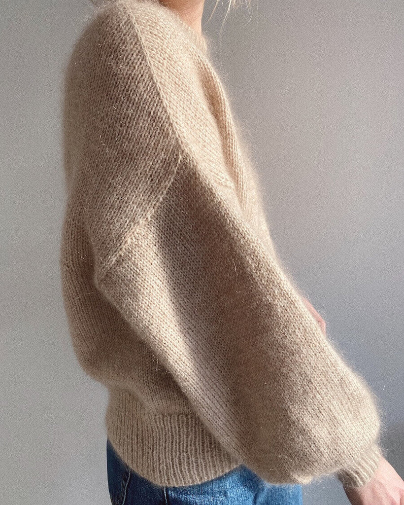 Camel Balloon Sleeve Sweater