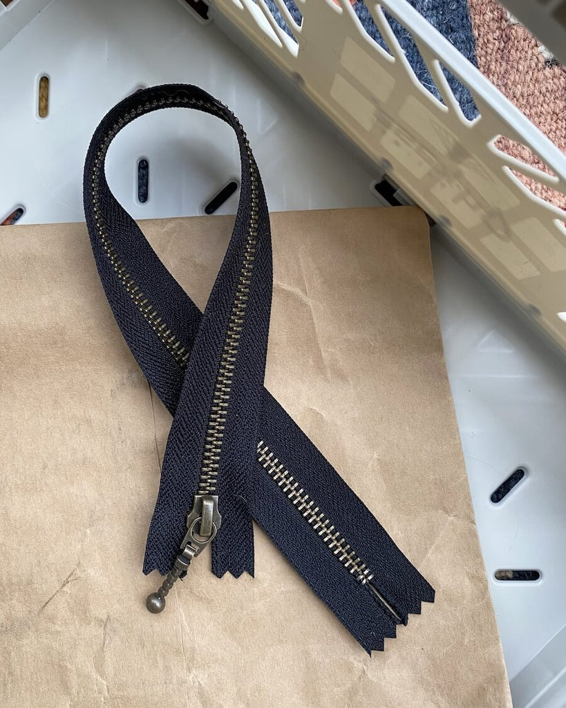 Zipper 35 cm - Black